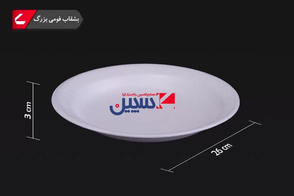 بشقاب فومی بزرگ