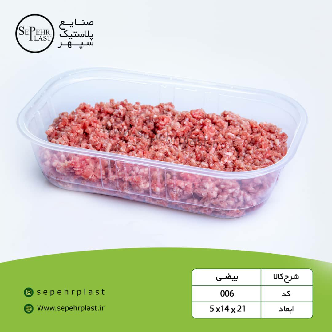 ظرف یکبار مصرف بیضی