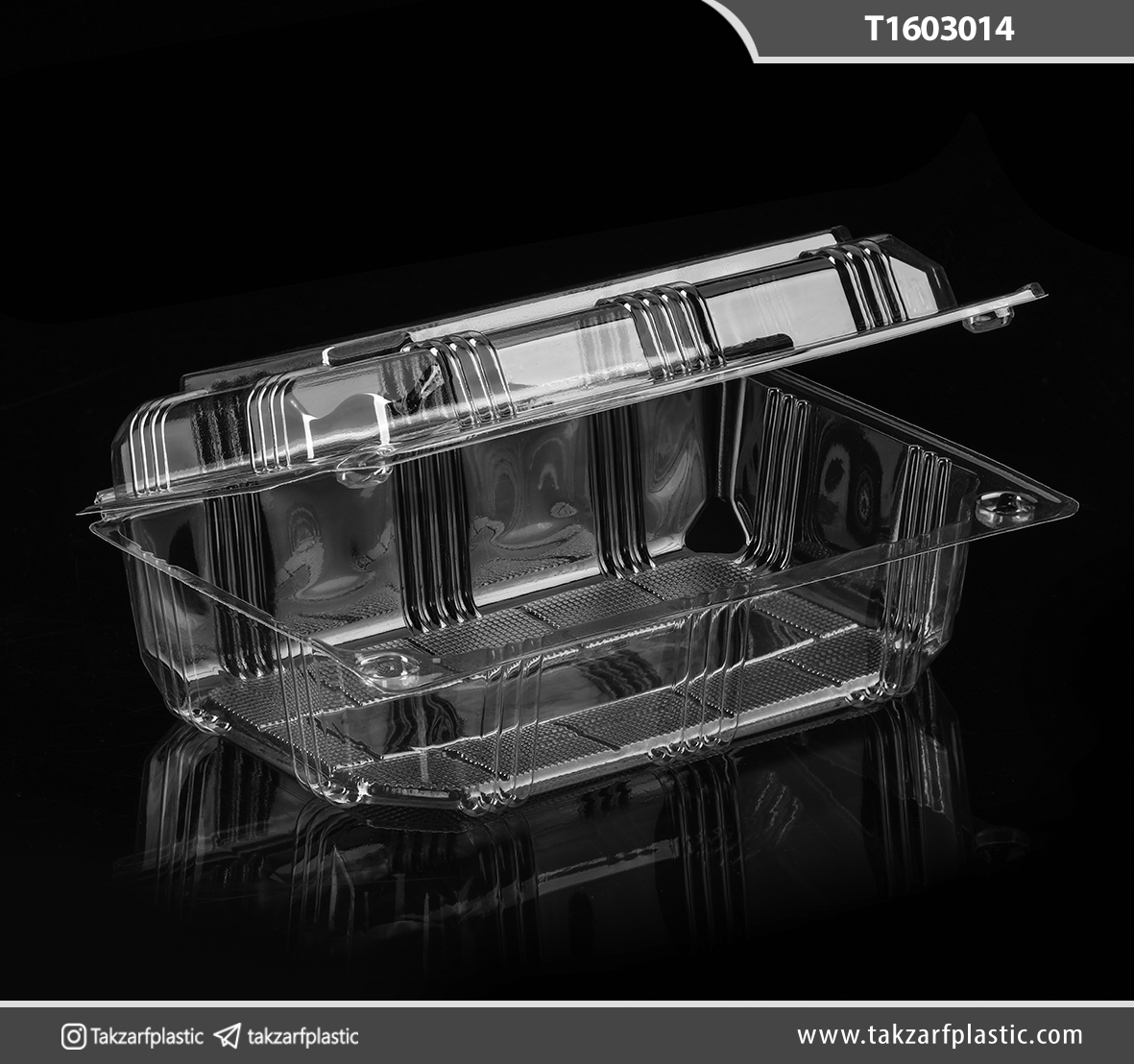 لانچ باکس یکبارمصرف فوکری کوتاه
